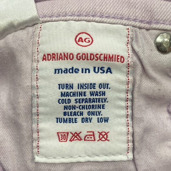 AG Adriano Goldschmied Women’s “The Angel” Lilac Colored Flared Jeans - Size 26 - Picture 12 of 12